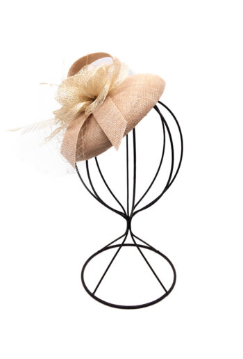 Floral Motif Feathers and Tulle Fascinator - Image 8