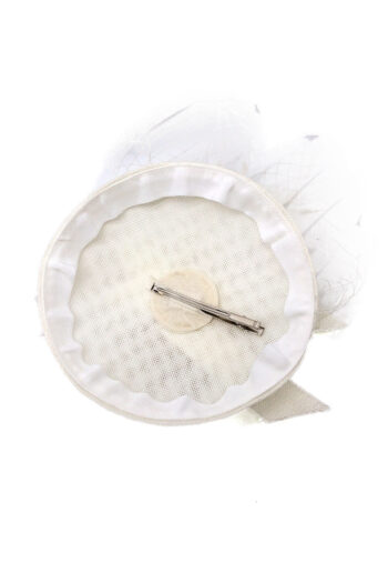 Floral Motif Feathers and Tulle Fascinator - Image 12