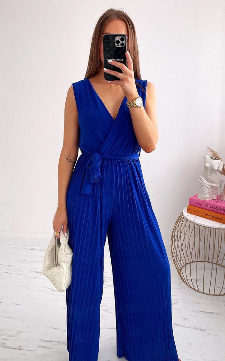 Bianca Pleated Jumpsuit • mimiboutique.ie