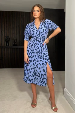 Katie Collared Animal Print