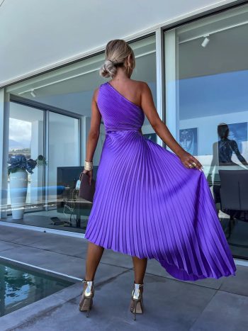 Tina Pleated One Shoulder - Image 4