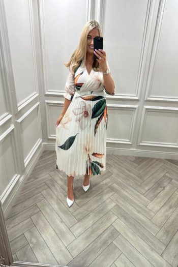 Fleur Pleated Midi - Image 4