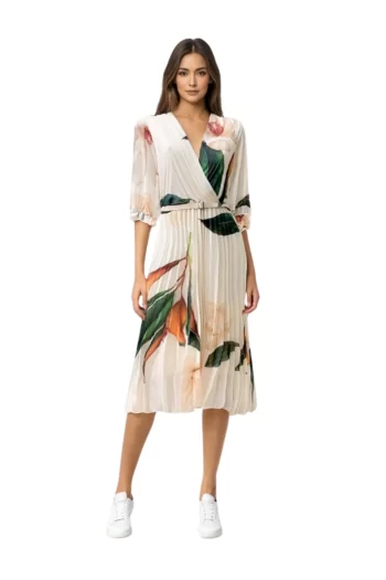 Fleur Pleated Midi