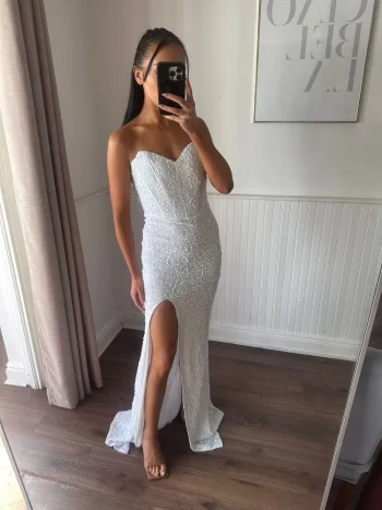 Sara Sequin Bodice Gown