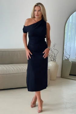 Donna Asymmetric Neckline