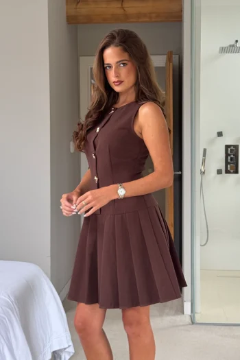 Penelope Tailored Pleated Mini - Image 2