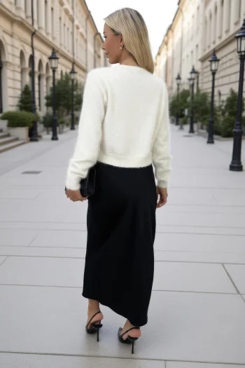 Candi Fluffy Knit Cardi - Image 4
