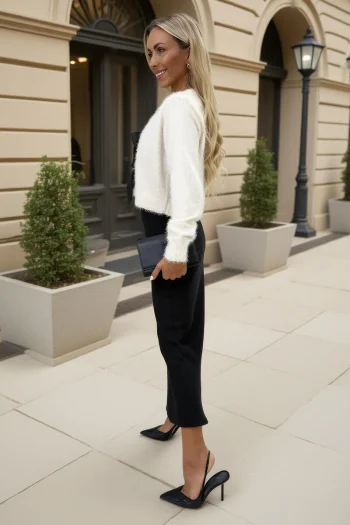 Candi Fluffy Knit Cardi - Image 3
