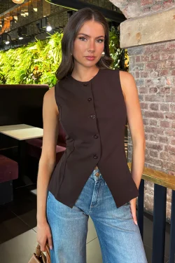 Coco Button Front Waistcoat