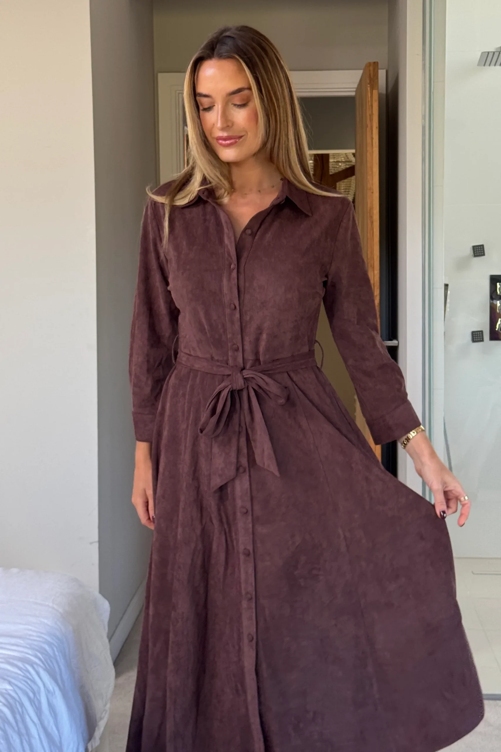 Angela Maxi Shirt Dress - Image 3