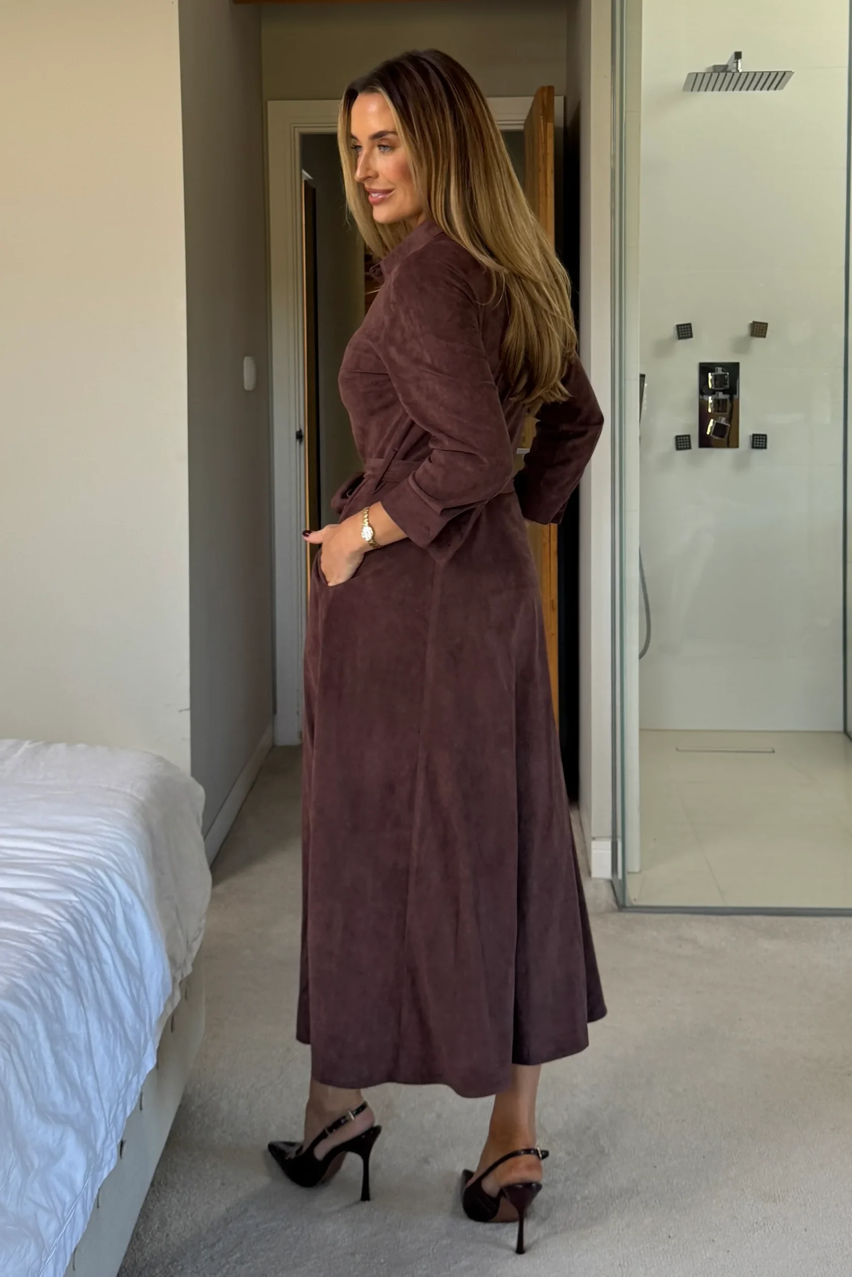 Angela Maxi Shirt Dress - Image 4