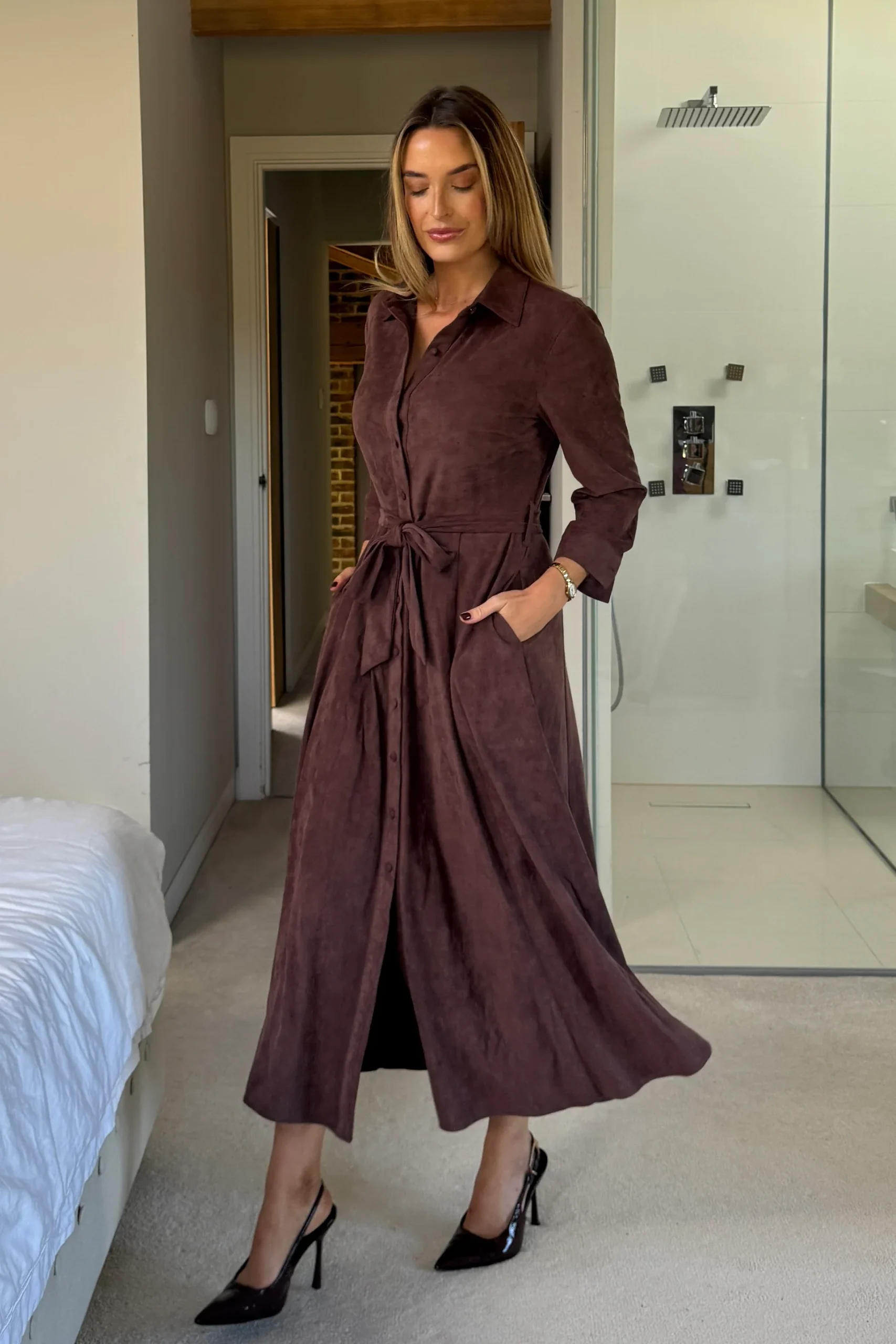 Angela Maxi Shirt Dress - Image 2