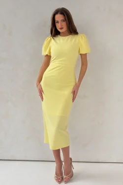Sue Puff Sleeve Round Neck