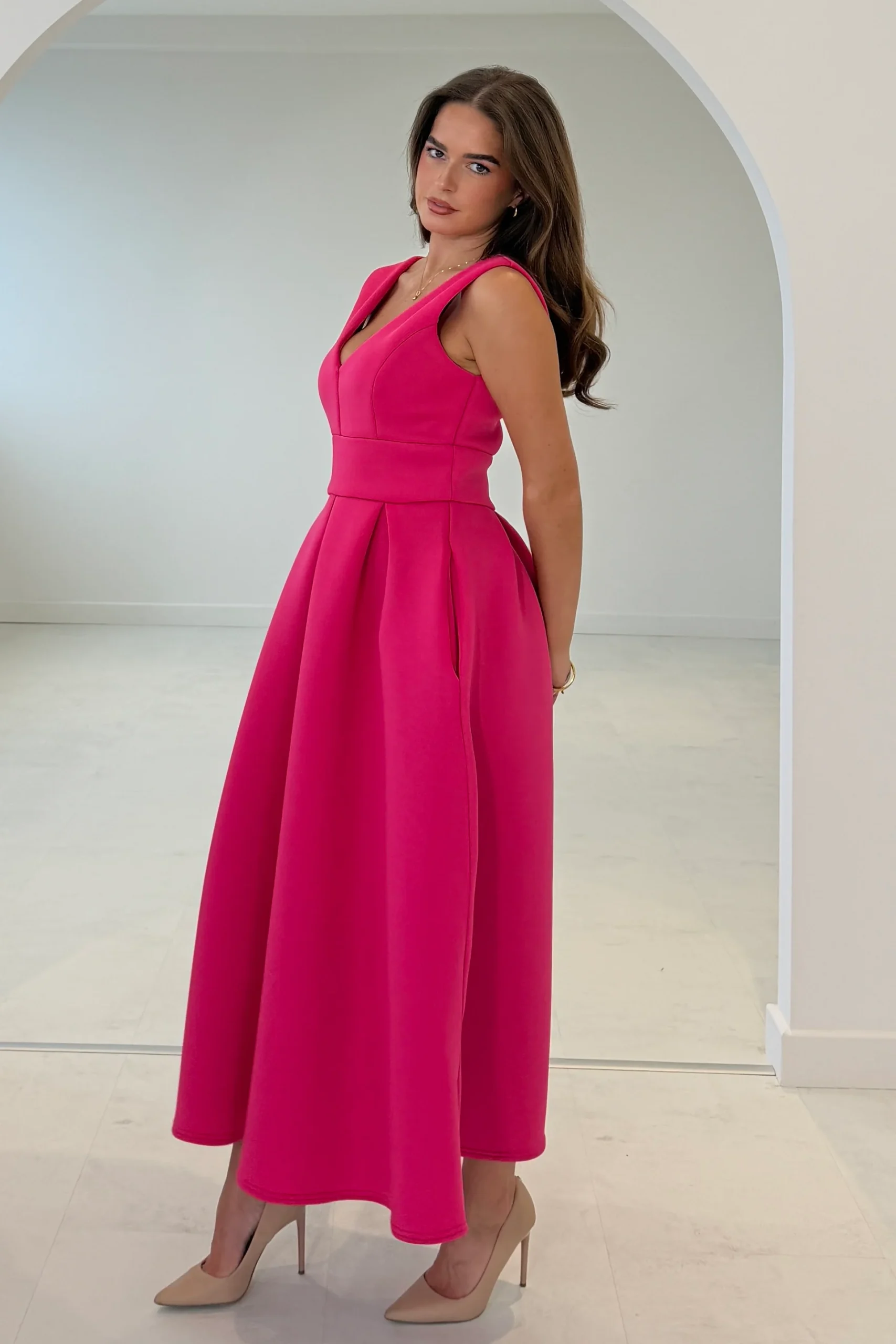 Bethany V Neck Skater - Image 2