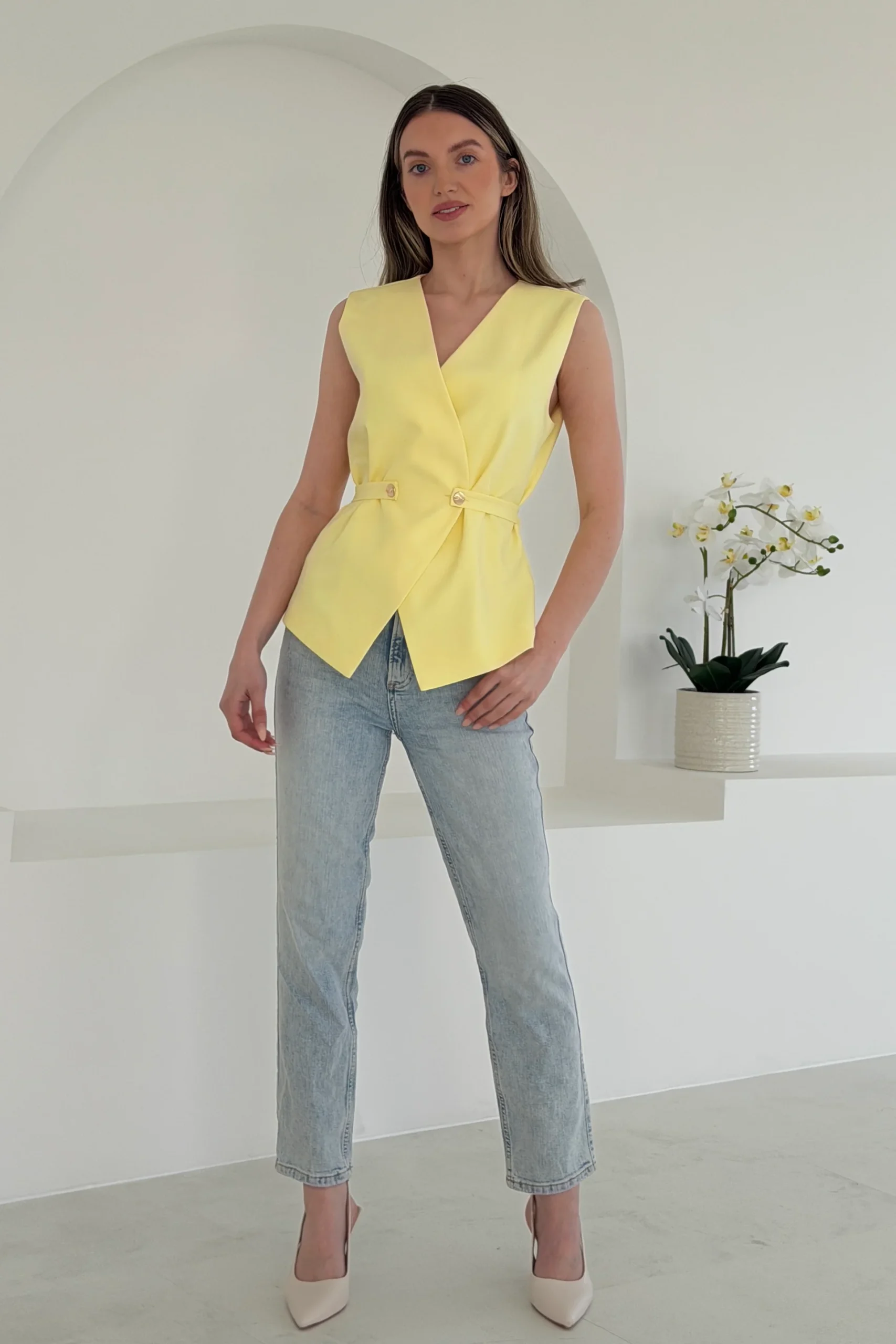 Luna Belted Waistcoat