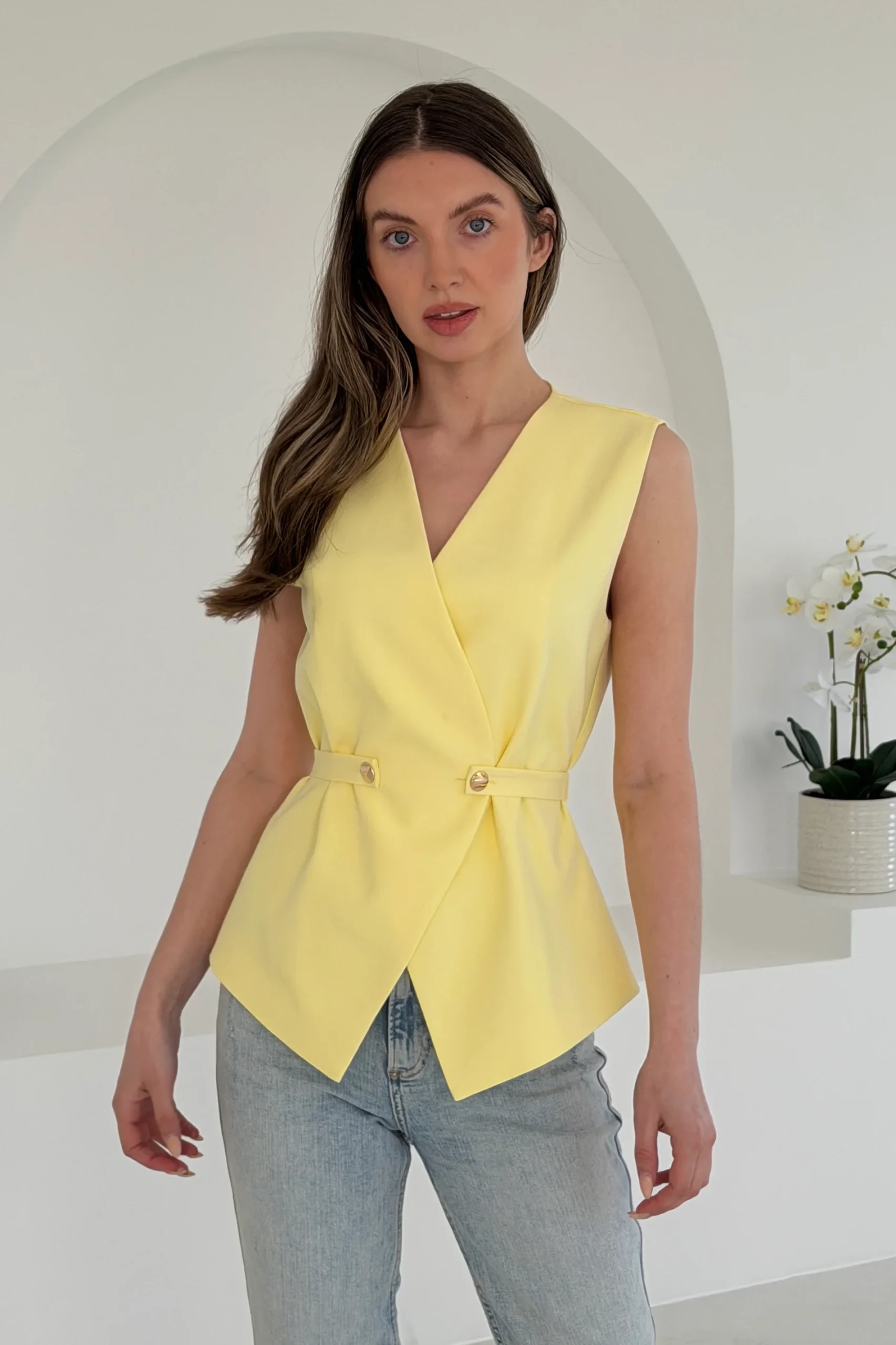 Luna Belted Waistcoat - Image 2