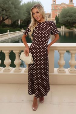 Coco Polka Dot Puff Sleeve