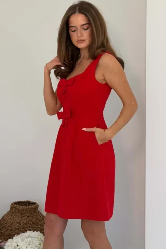 Nola Bow Mini Red